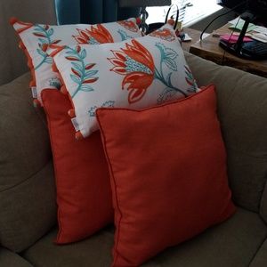 2 Pillow Perfect Throw Pillows 20" x 12"